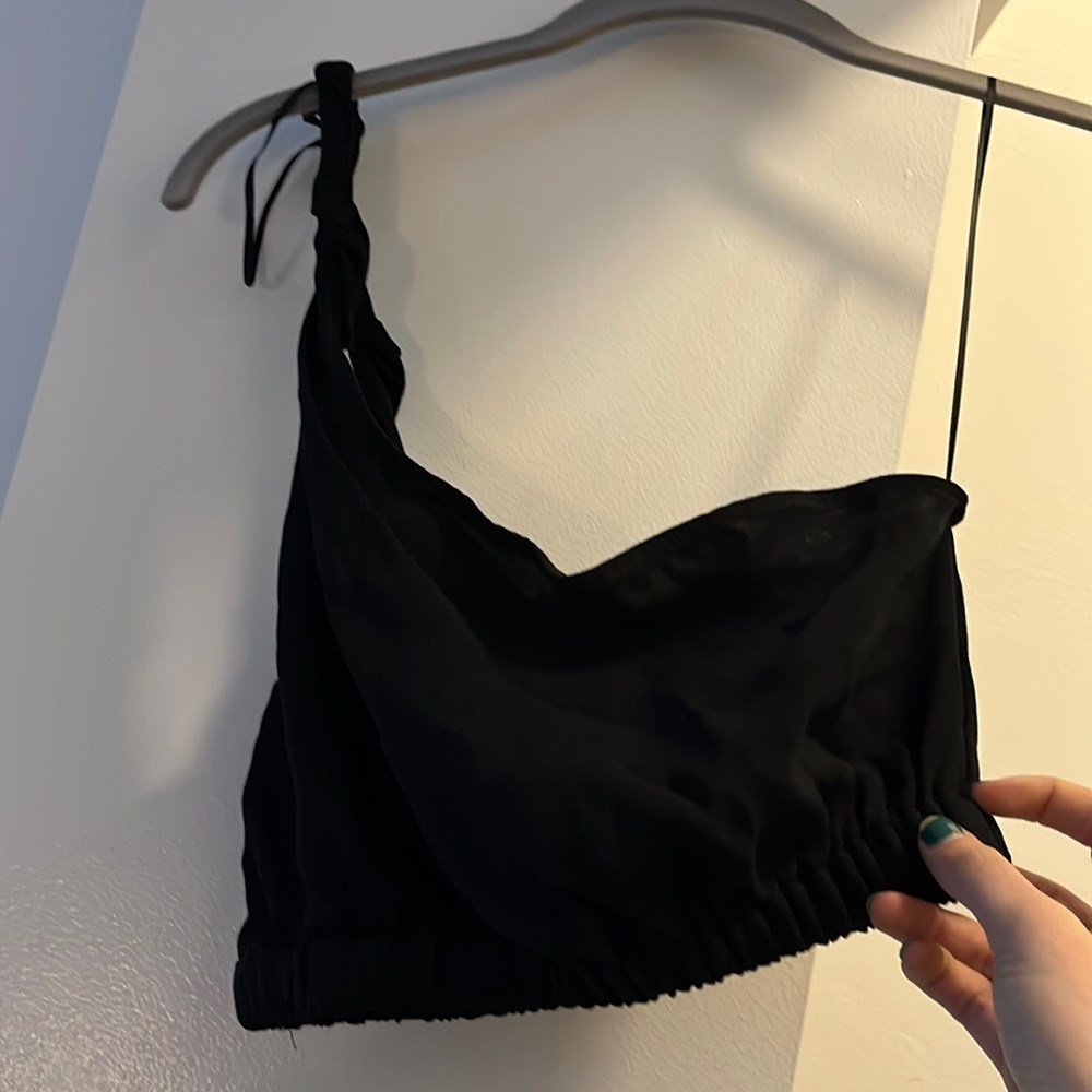 Zara 1 shoulder crop top